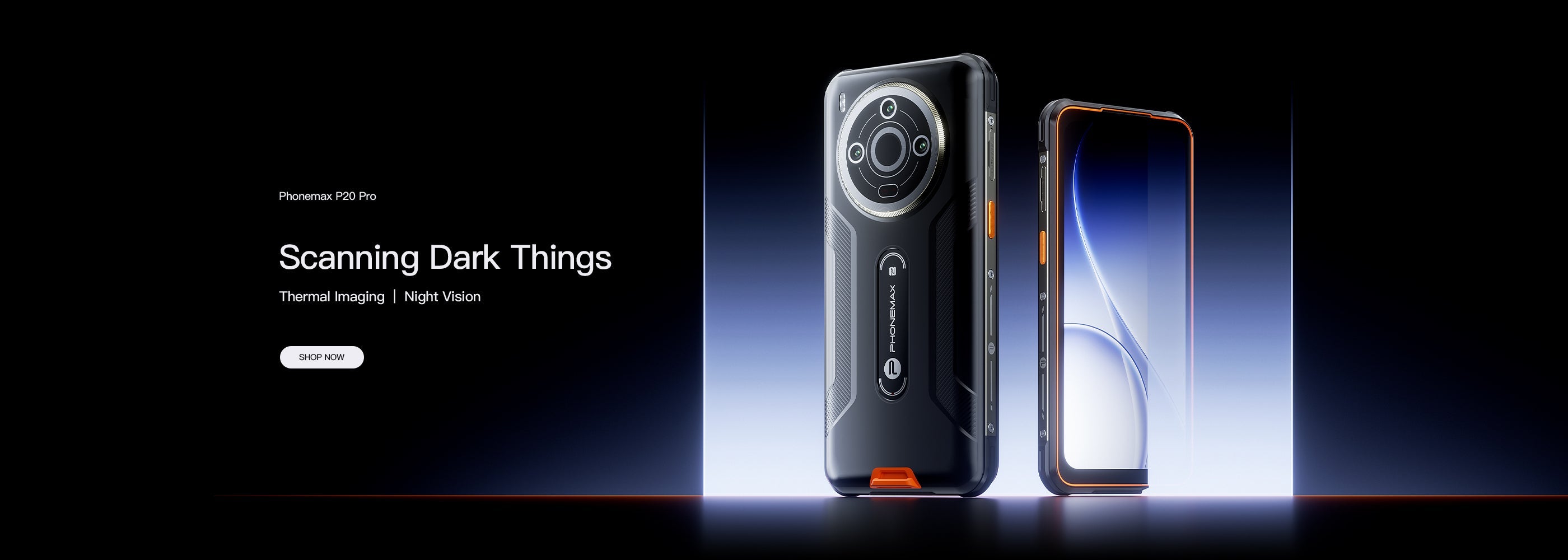 Phonemax P20 Pro compared with a conventional phone for scanning dark scenes