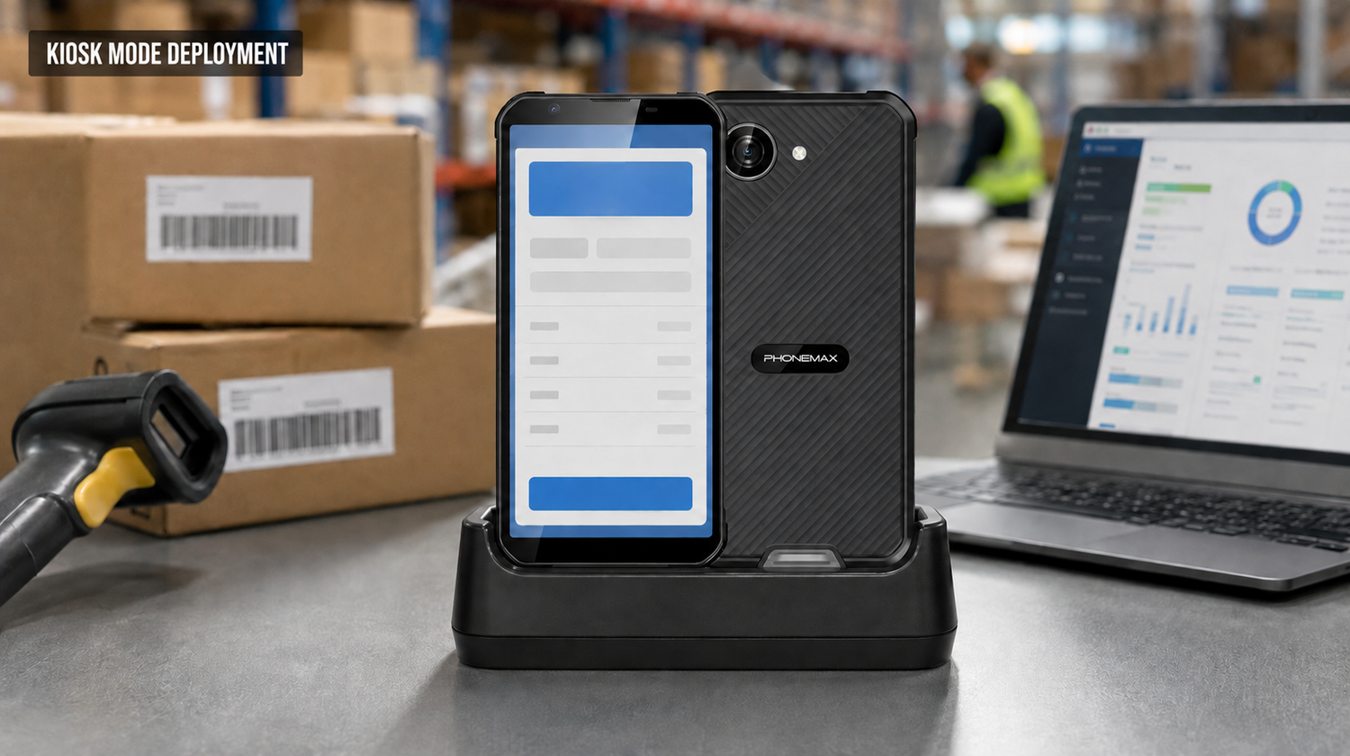 Phonemax X5 with KIOSK MODE DEPLOYMENT article label