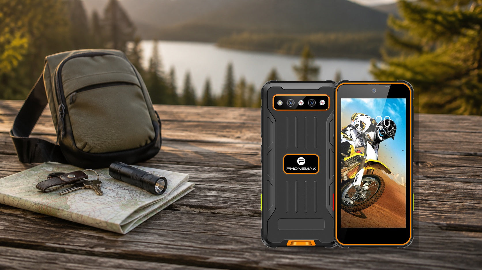 Compact Phonemax R4 mini prepared as a rugged second phone