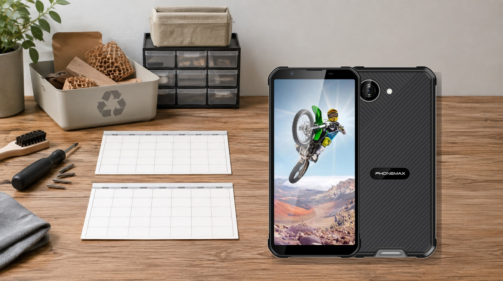 Phonemax X5 beside a two-year phone ownership timeline and upgrade checklist