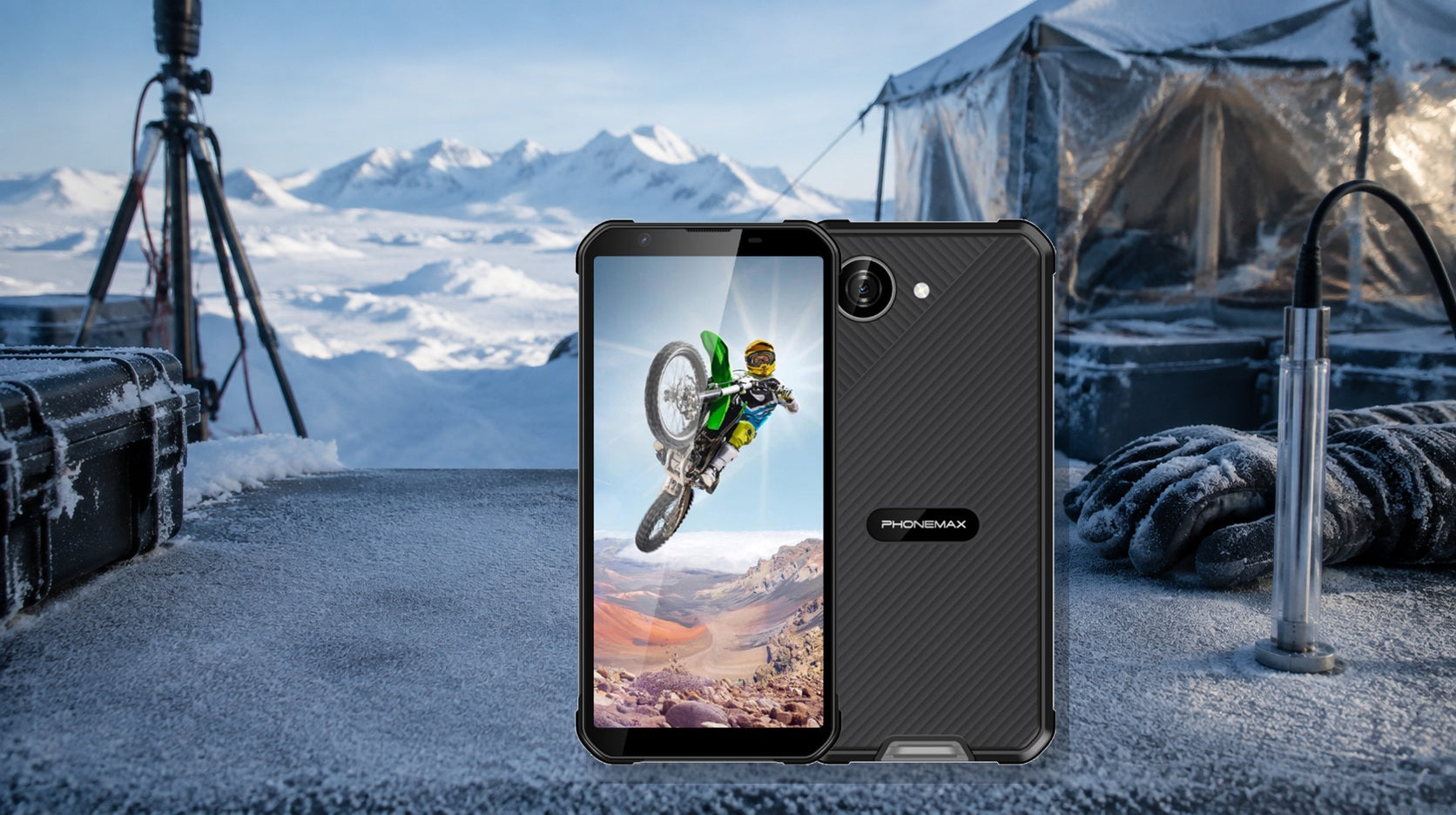 Phonemax X5 shown for a buyer guide about cold weather battery performance rugged phone