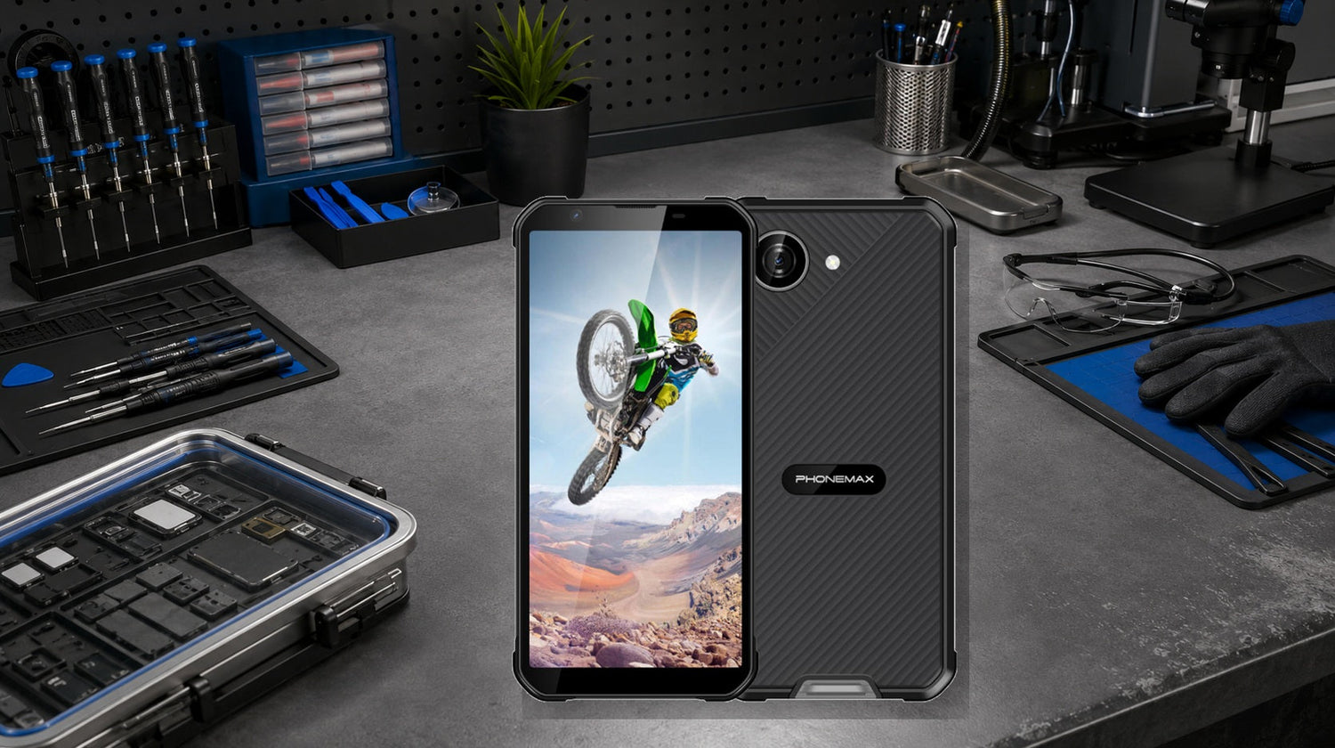Phonemax X5 shown for a buyer guide about replaceable versus sealed rugged phone battery