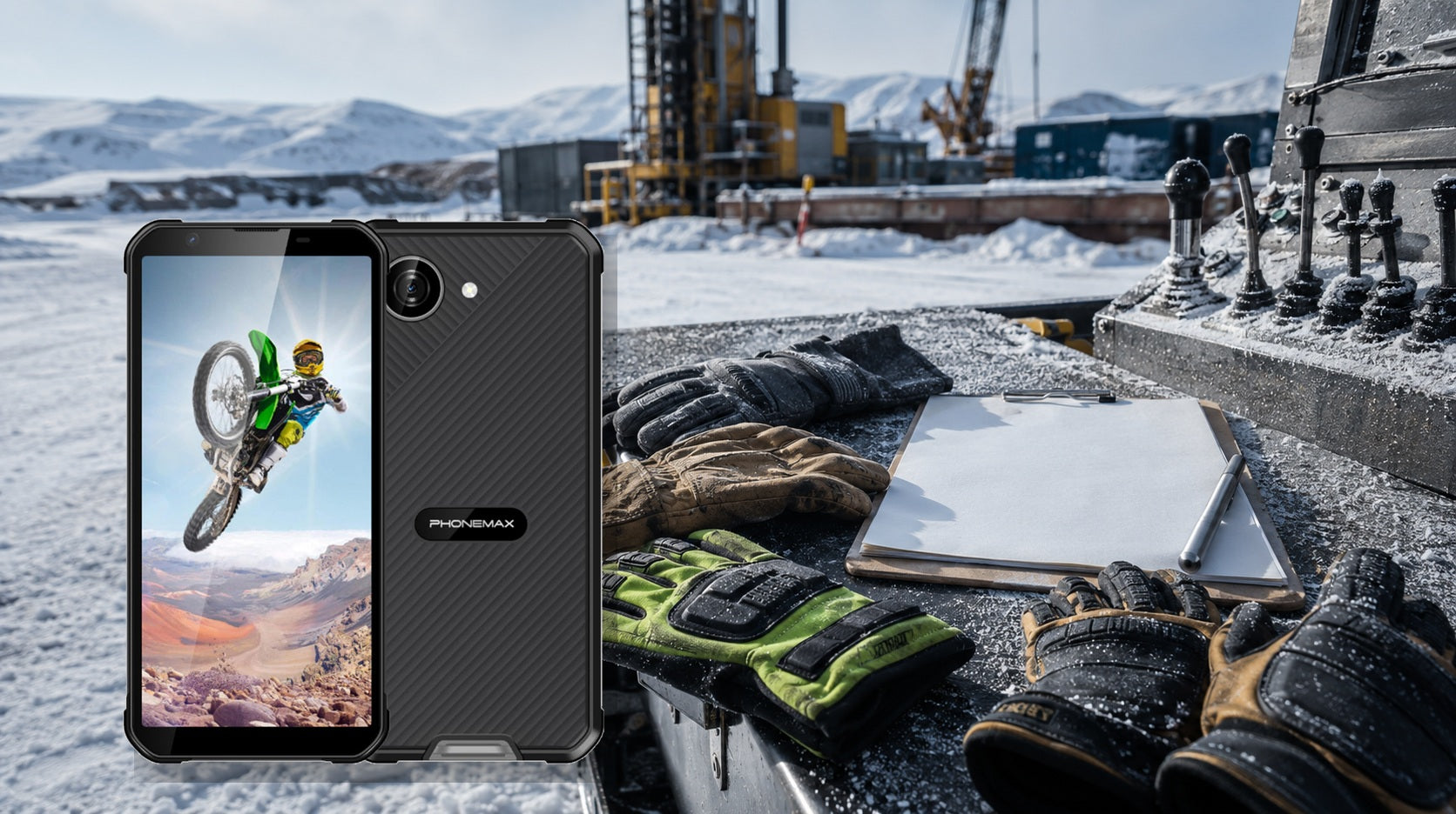 Phonemax X5 shown for a buyer guide about glove touch support rugged phone