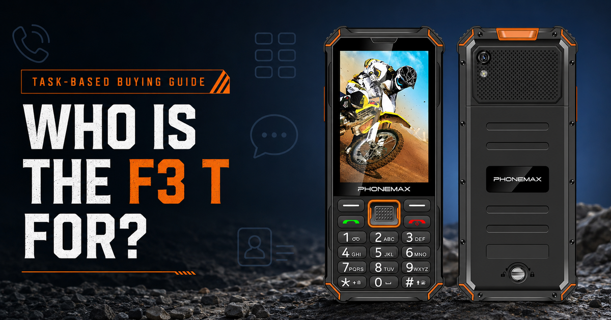 Phonemax F3 T task-based buying guide for work calls, keypad and touchscreen use