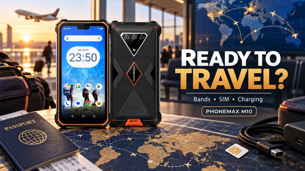 Phonemax M10 international travel preflight for bands SIM and charging