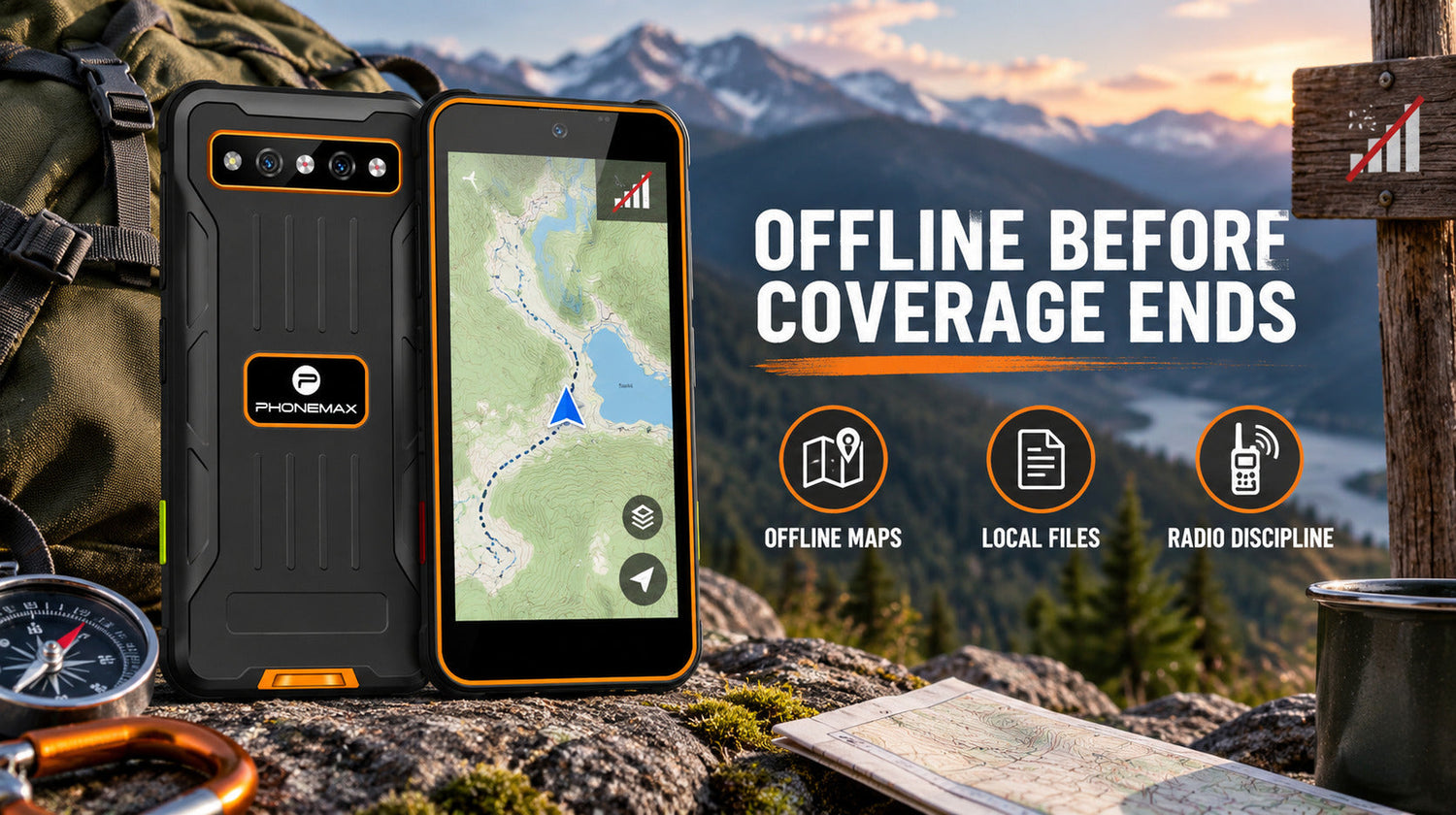 Phonemax R4 Mini offline setup with maps, local files and radio discipline