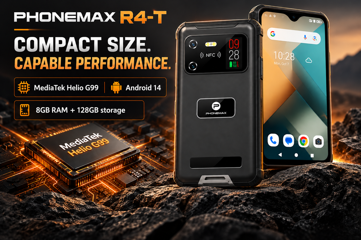 Phonemax R4-T Helio G99, Android 14, 8GB RAM and 128GB storage