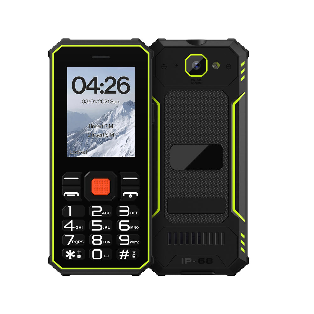 Phonemax F2 front and rear view in green