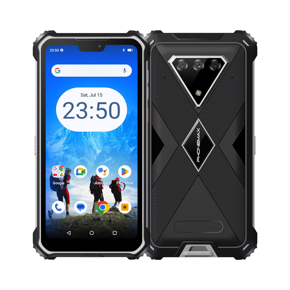 Phonemax M10 front and rear view in gray