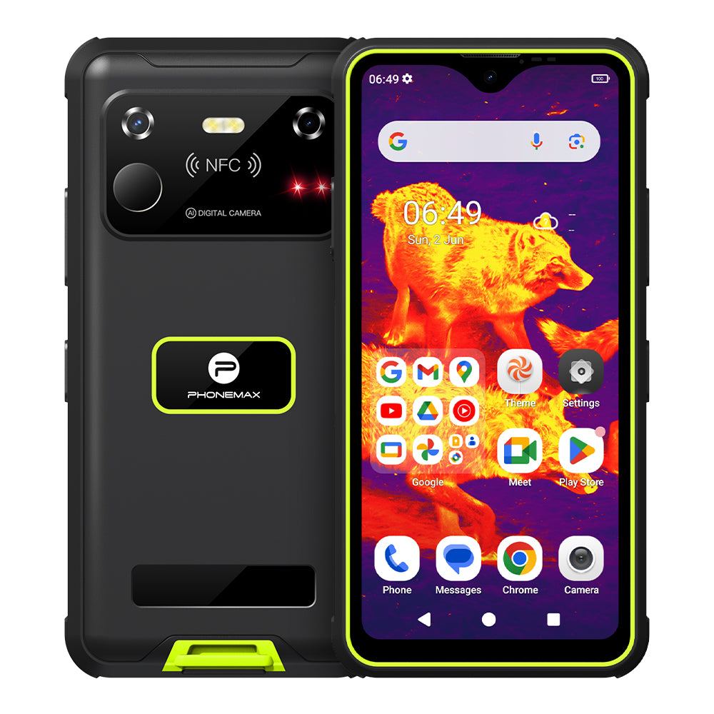 2025 Latest Technology-Phonemax R4 GT: The World's Smallest Thermal Imaging Night Vision Rugged Phone