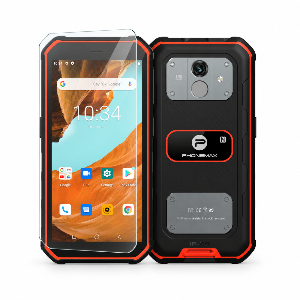 Phonemax screen protector fit illustration for x1-x2-x3; device not included