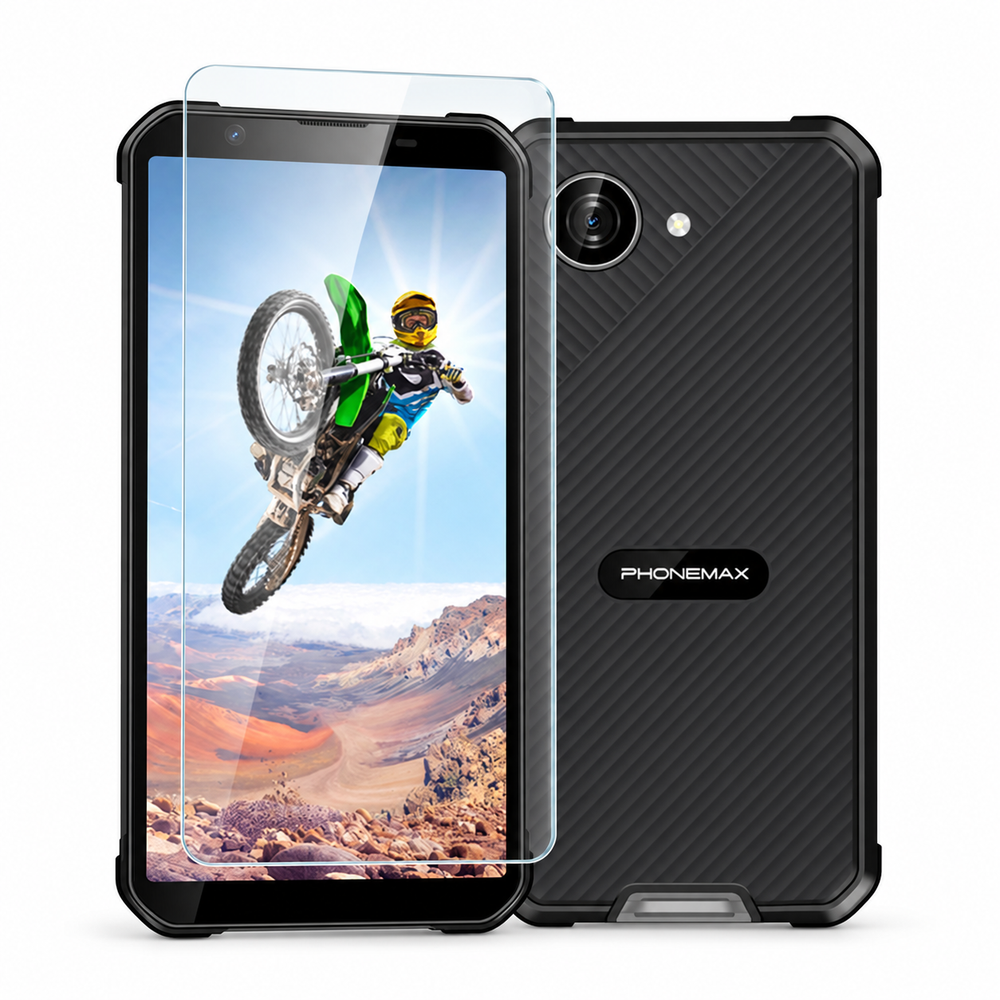 Phonemax screen protector fit illustration for x5; device not included