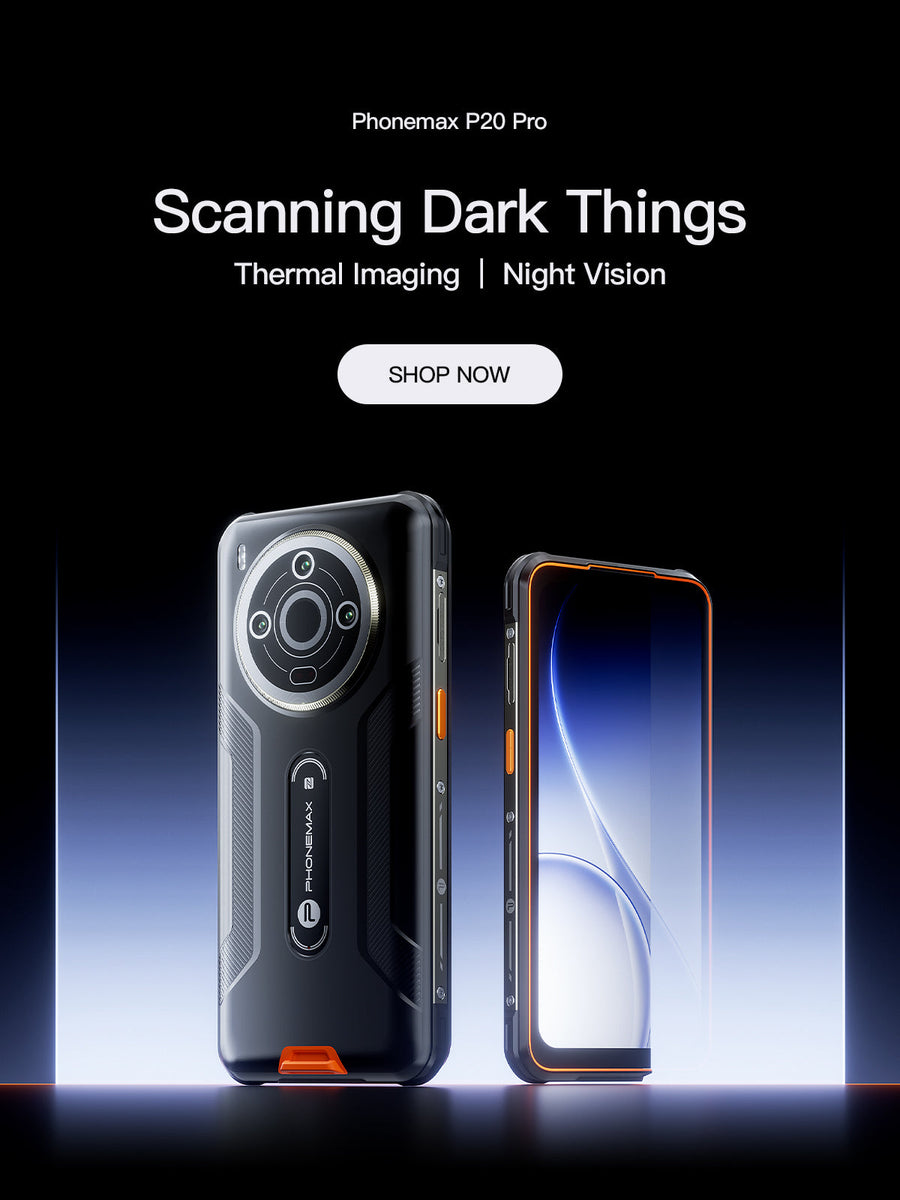 Phonemax P20 Pro compared with a conventional phone for thermal imaging and night vision
