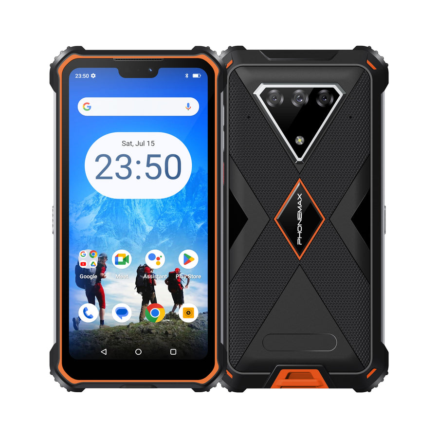 Rugged smartphone shown only as a general industrial-device reference