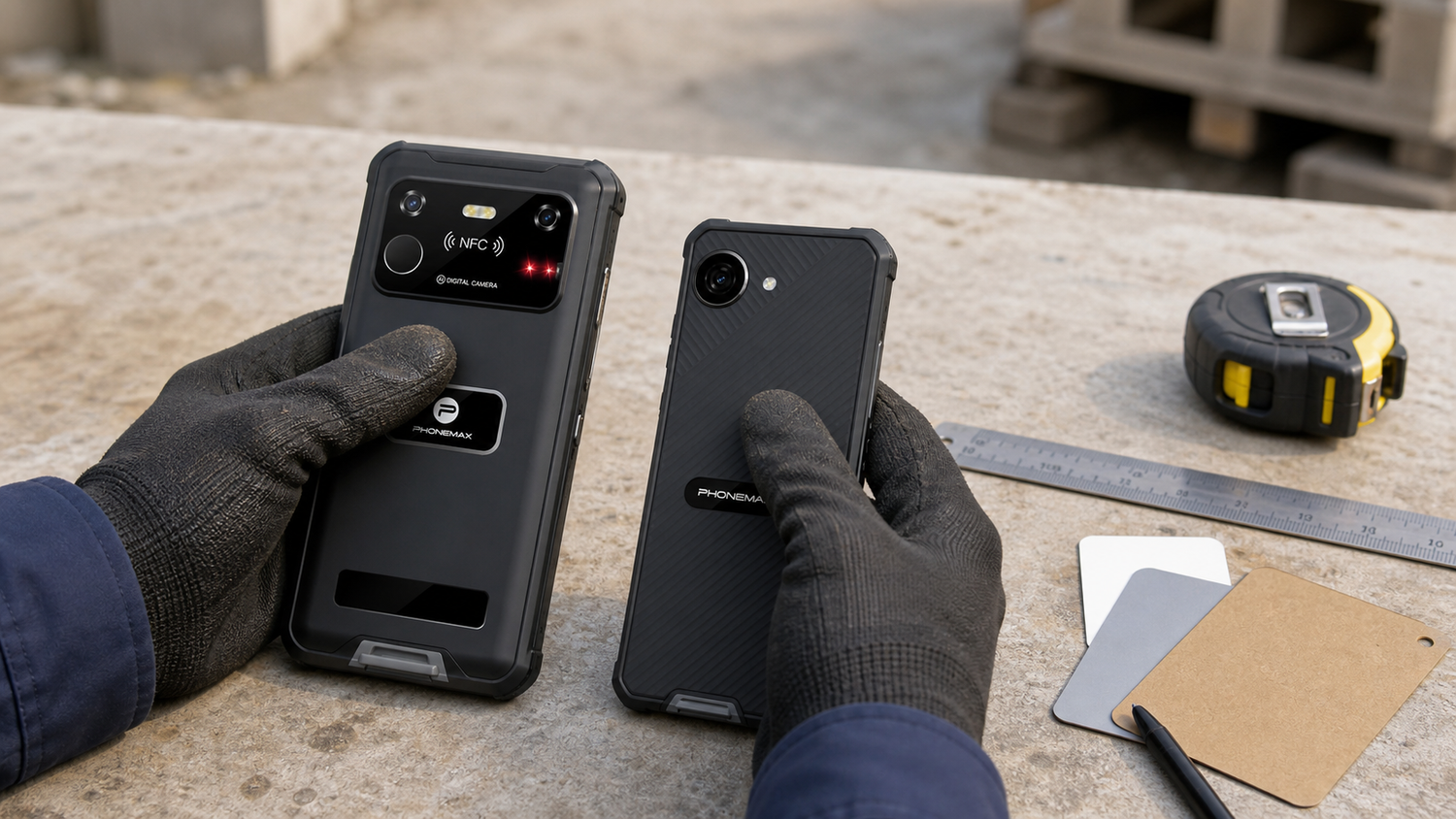 Phonemax R4 GT and X5 compact rugged phone ergonomics test