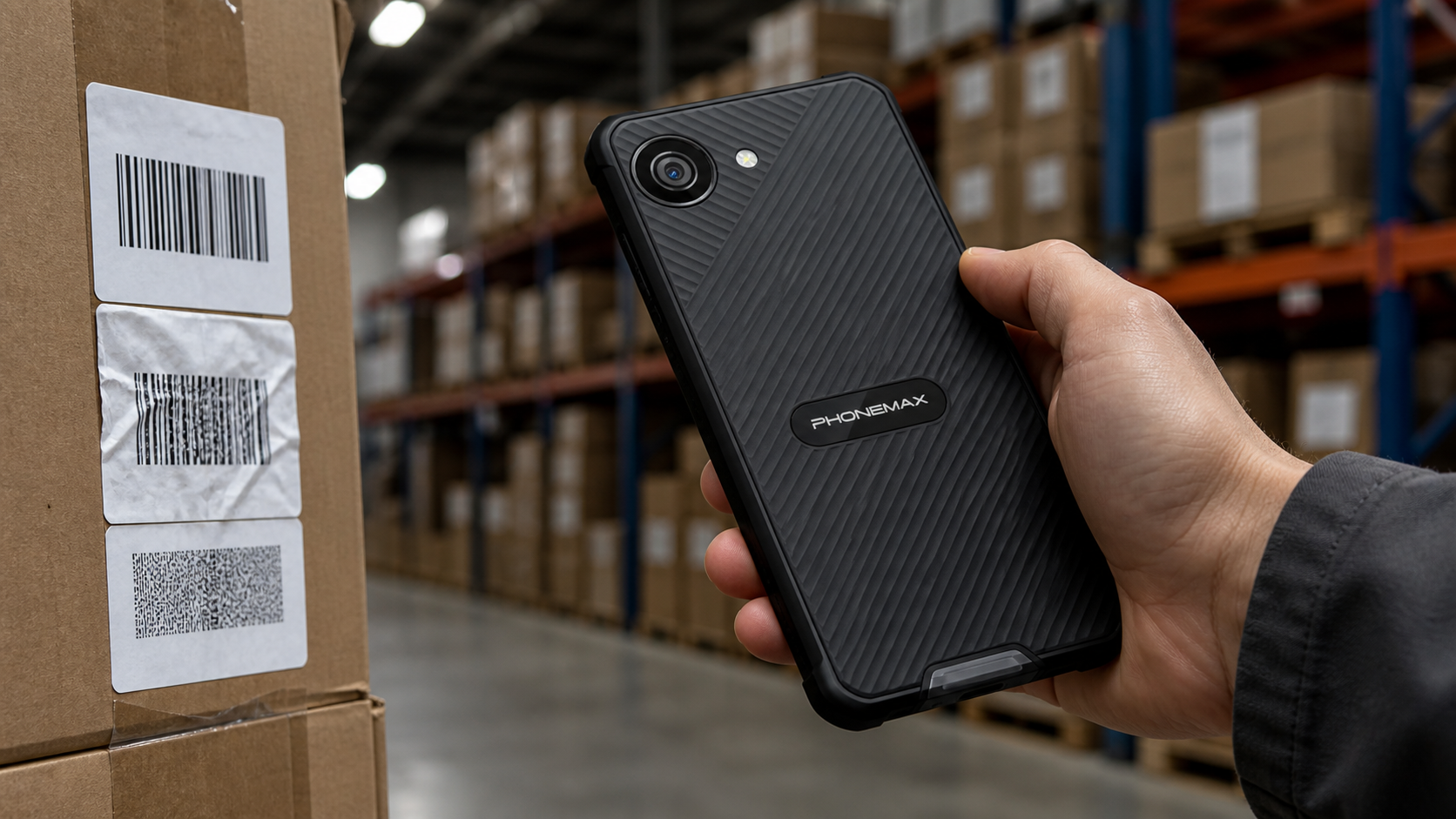 Phonemax X5 barcode and QR workflow test