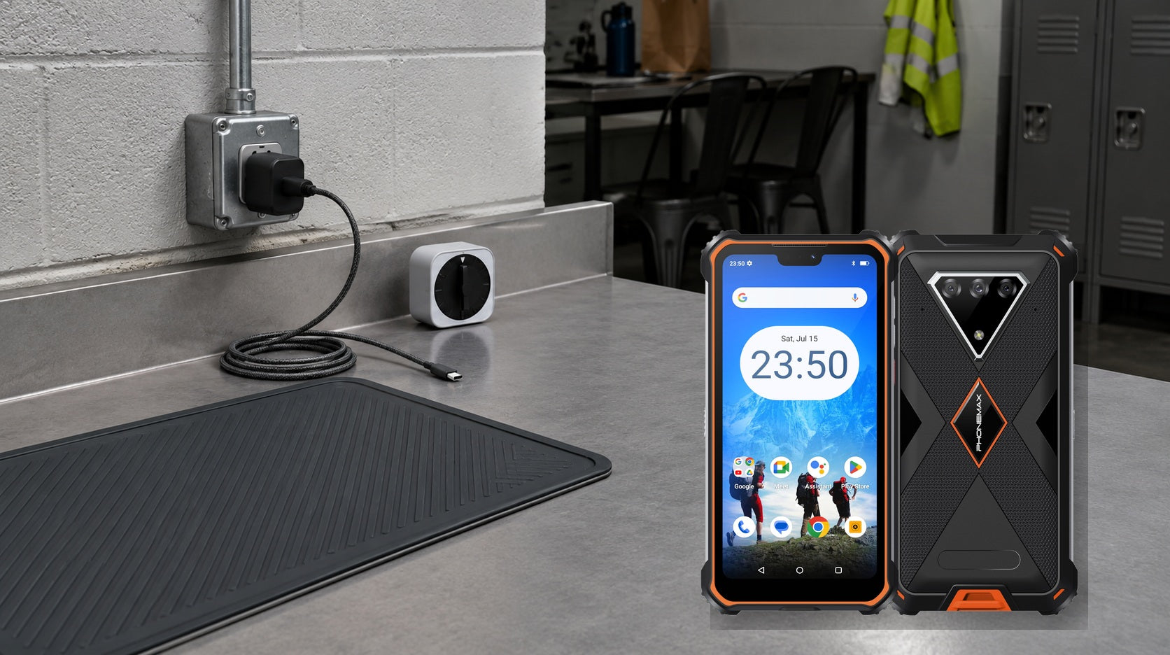 Phonemax M10 shown for a buyer guide about fast charging large battery rugged phone