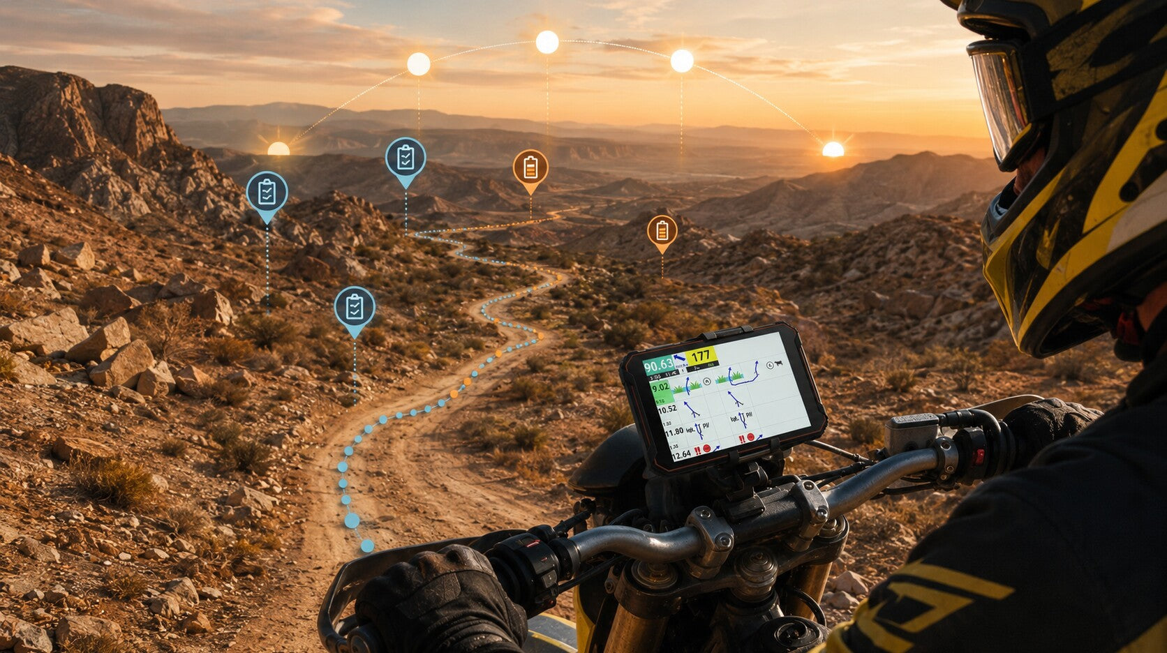 Phonemax N1 on an off-road route for an all-day GPS battery test