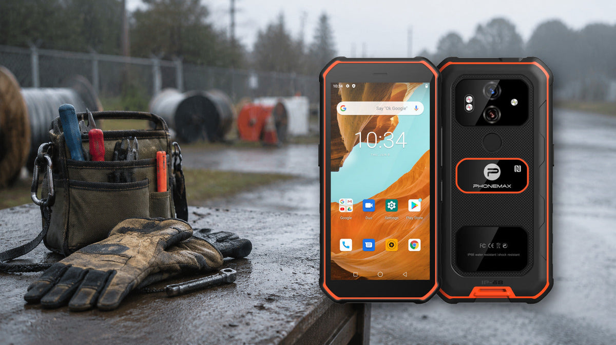 Phonemax X3 practical rugged-phone handling in wet field work