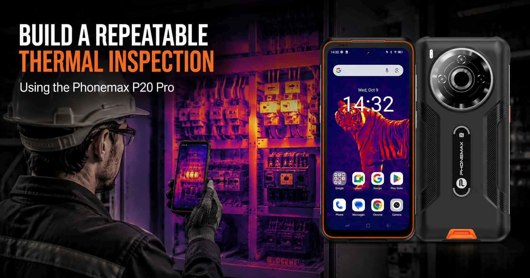 Phonemax P20 Pro repeatable thermal inspection workflow