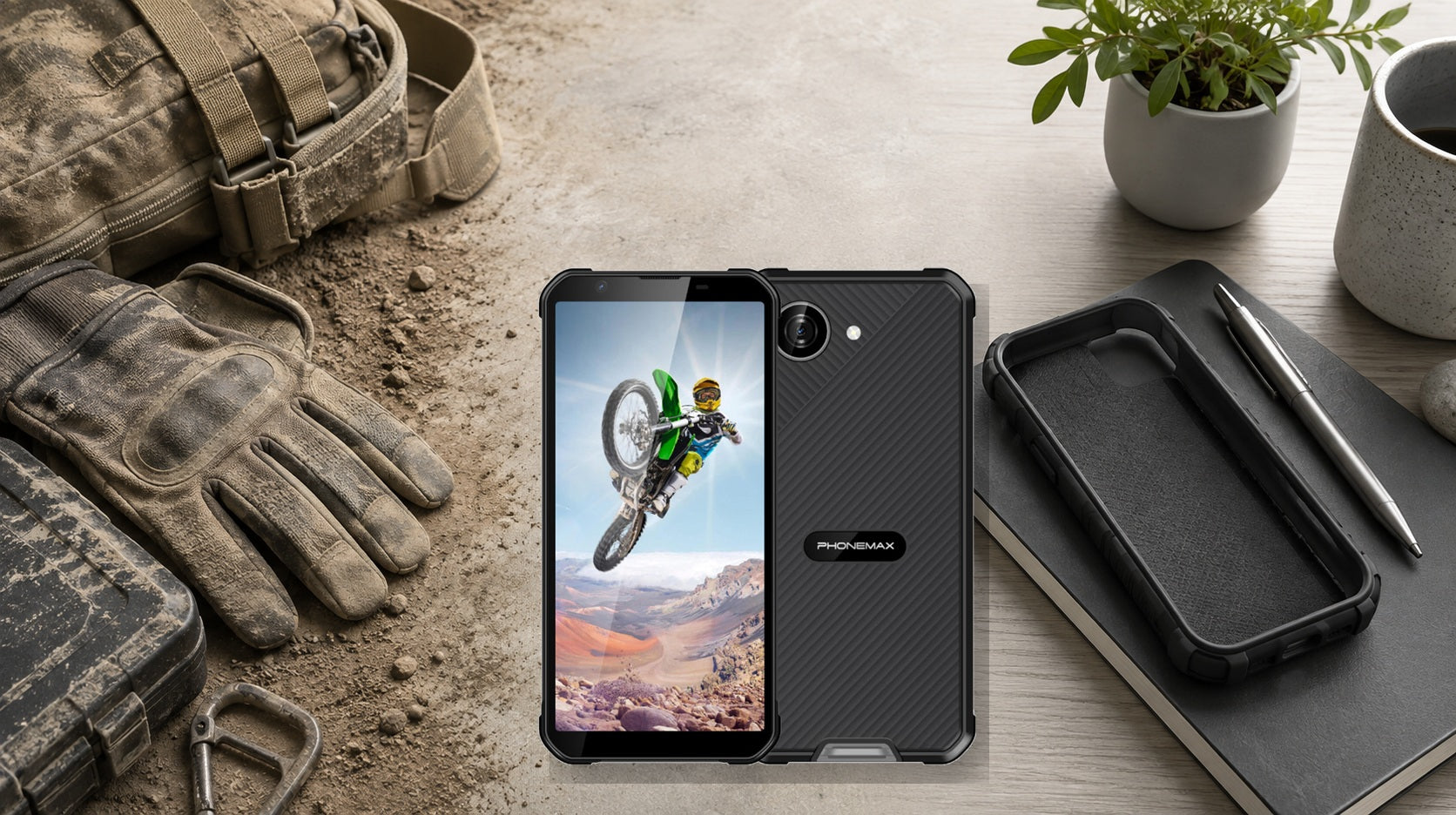 Phonemax X5 between rugged-work and everyday-phone case scenarios