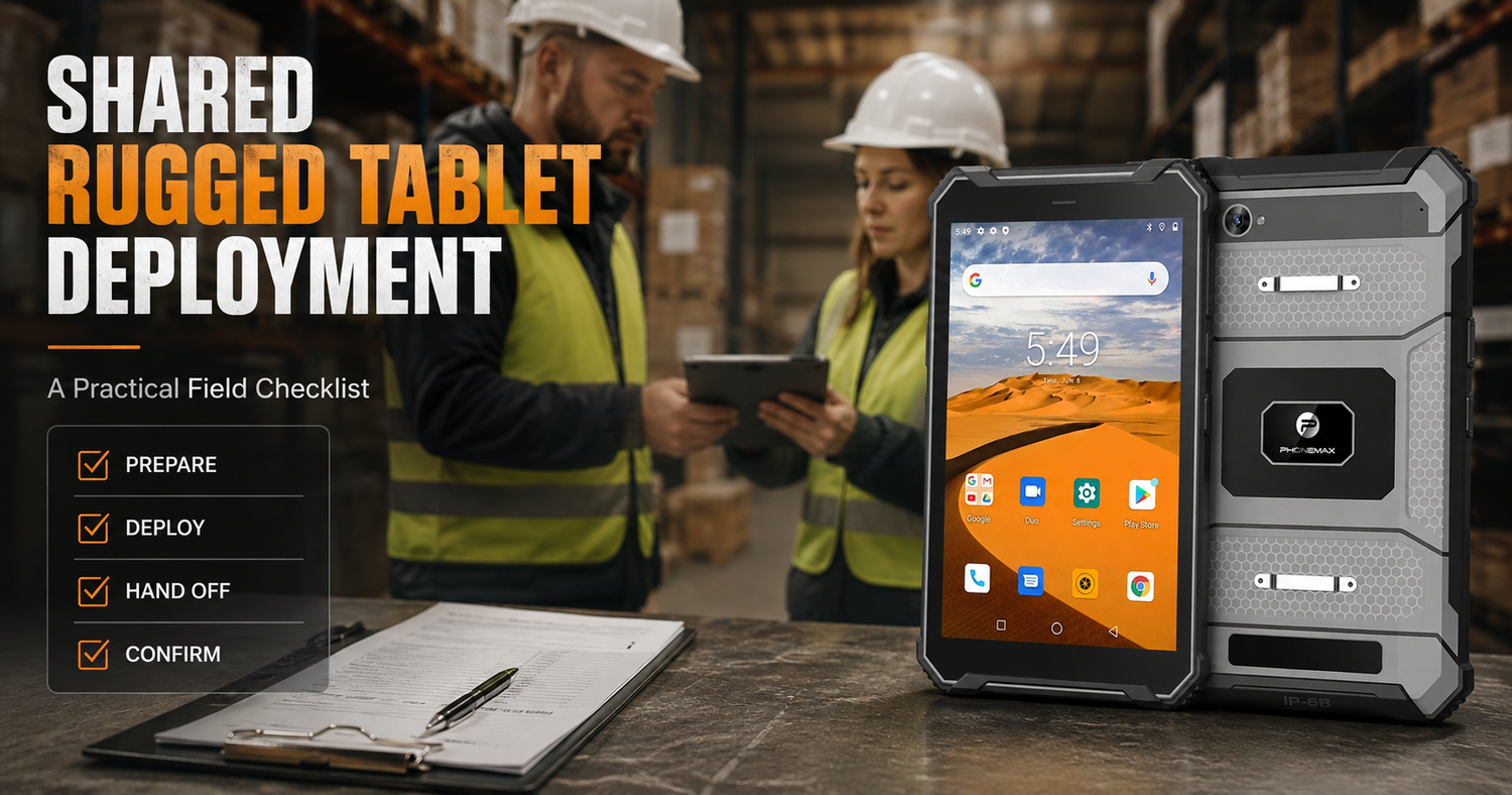 Phonemax T1 shared rugged tablet deployment checklist