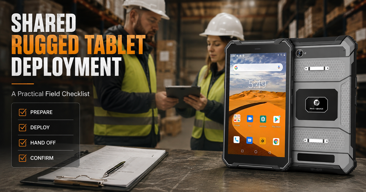 Phonemax T1 shared rugged tablet deployment checklist