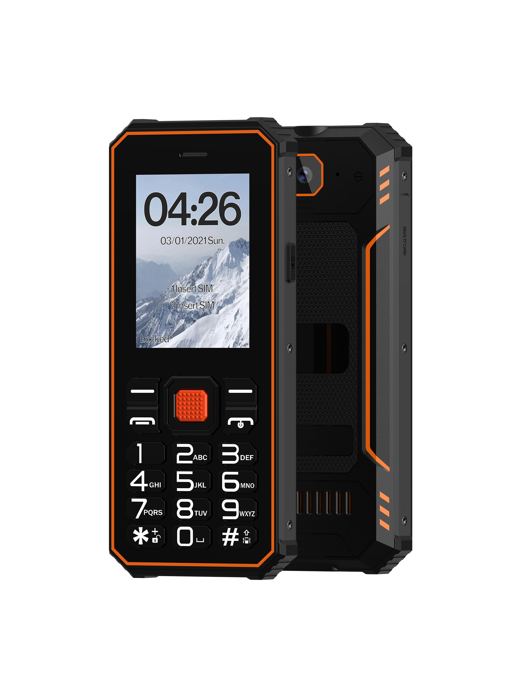 Phonemax F2 IP68 Waterproof Outdoor Feature phone MTK6261 2.4inch 2500mAh Keypad 2G Rugged Phone
