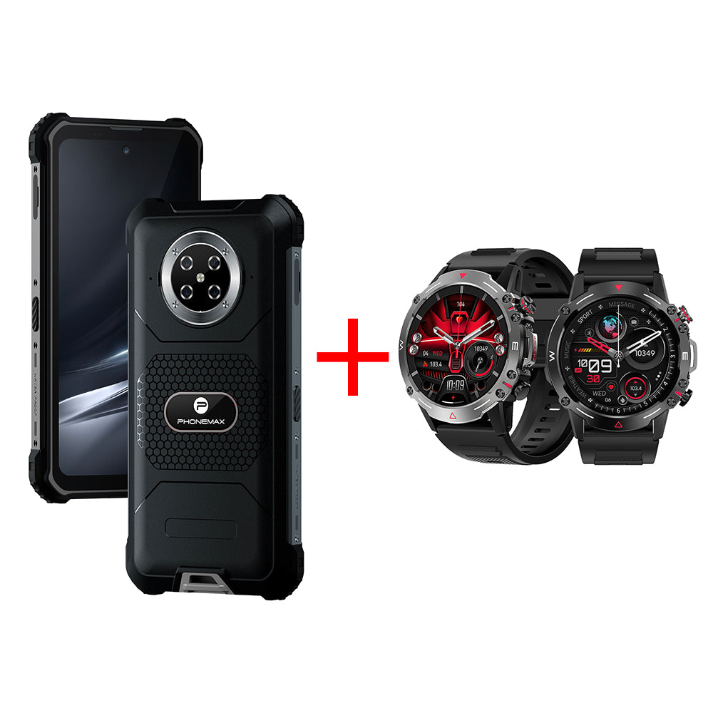 【Free smartwatch with purchase】Phonemax P10 5G Rugged Phone MediaTek Dimensity 700 12G+256G 6.67 inch Display