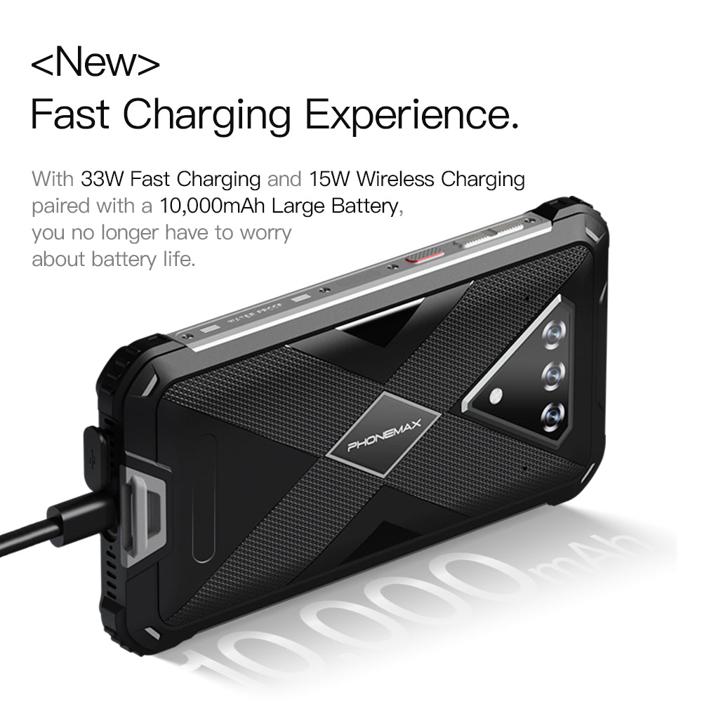 Phonemax M10: Global 4G Band Fast Charging Rugged Phone