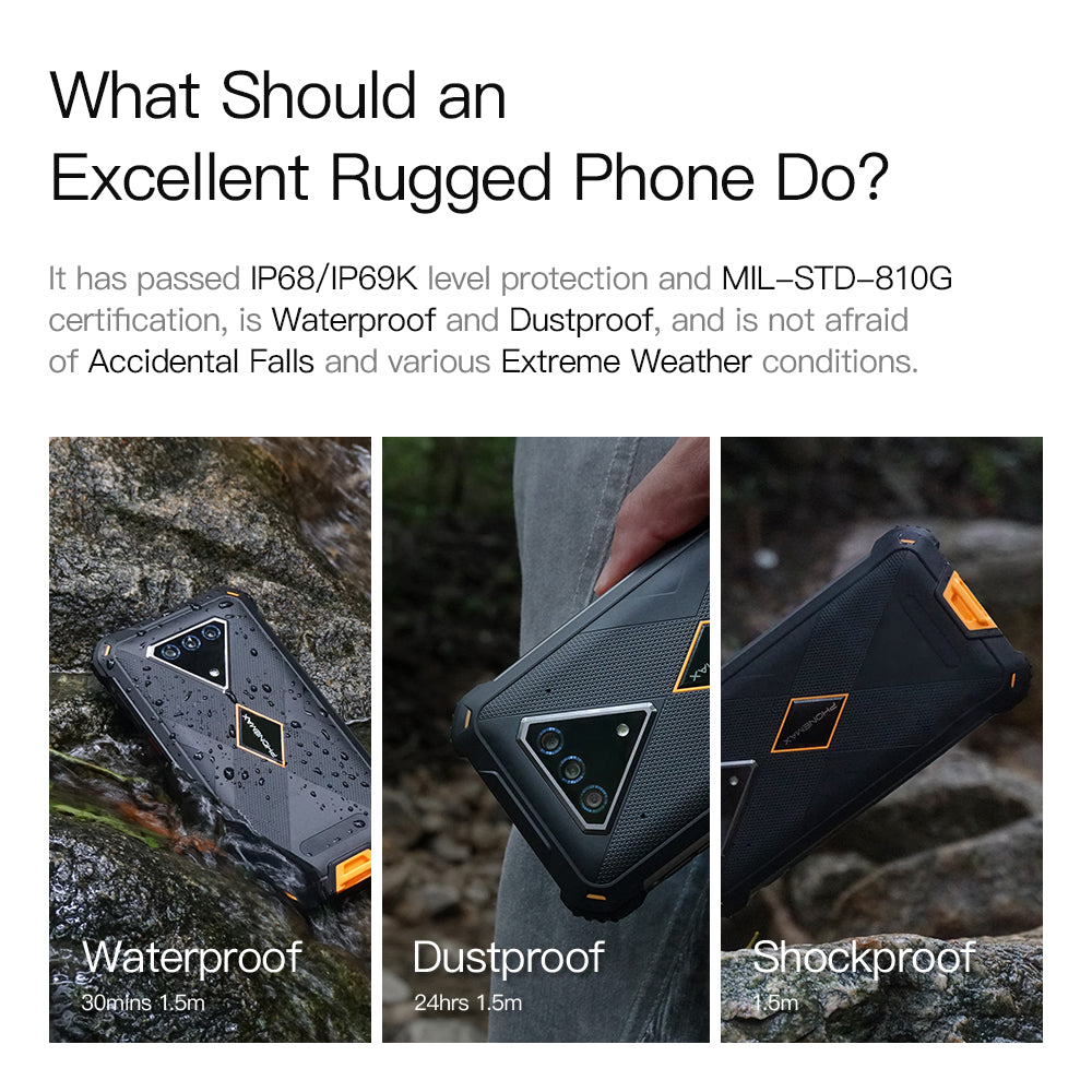 Phonemax M10: Global 4G Band Fast Charging Rugged Phone