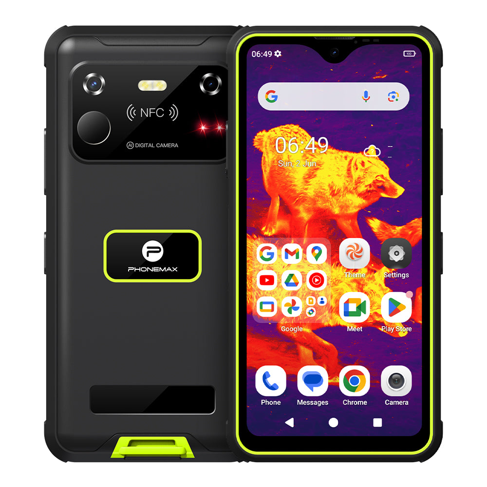 2024 Latest Technology-Phonemax R4 GT: The World's Smallest Thermal Imaging Night Vision Rugged Phone