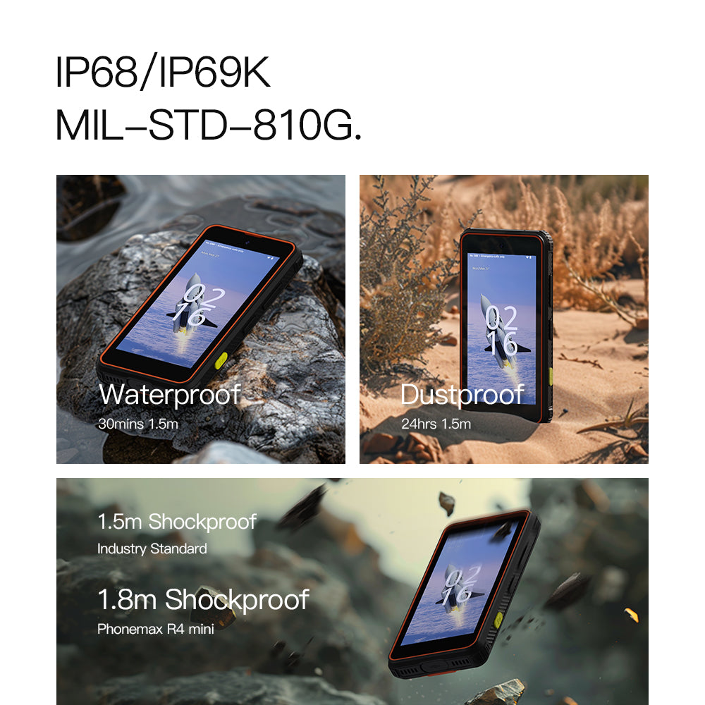 Phonemax R4 mini: The World's Smallest Android 14 Rugged Phone