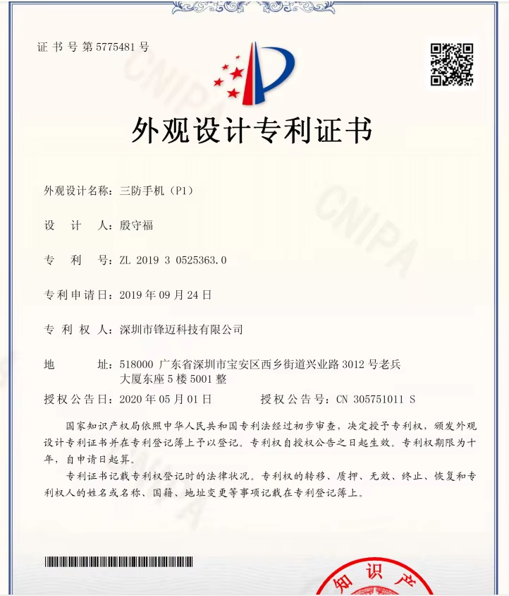 P1 design patent