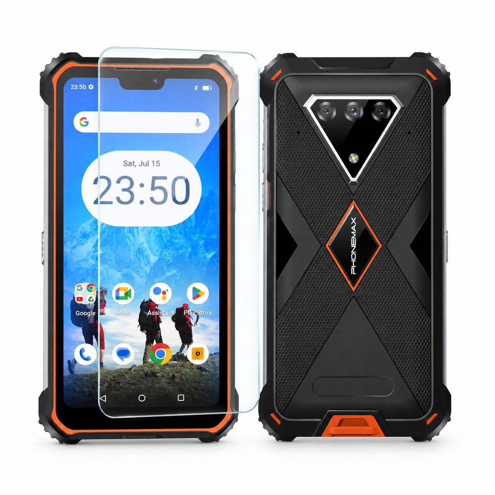 Phonemax screen protector fit illustration for m10; device not included