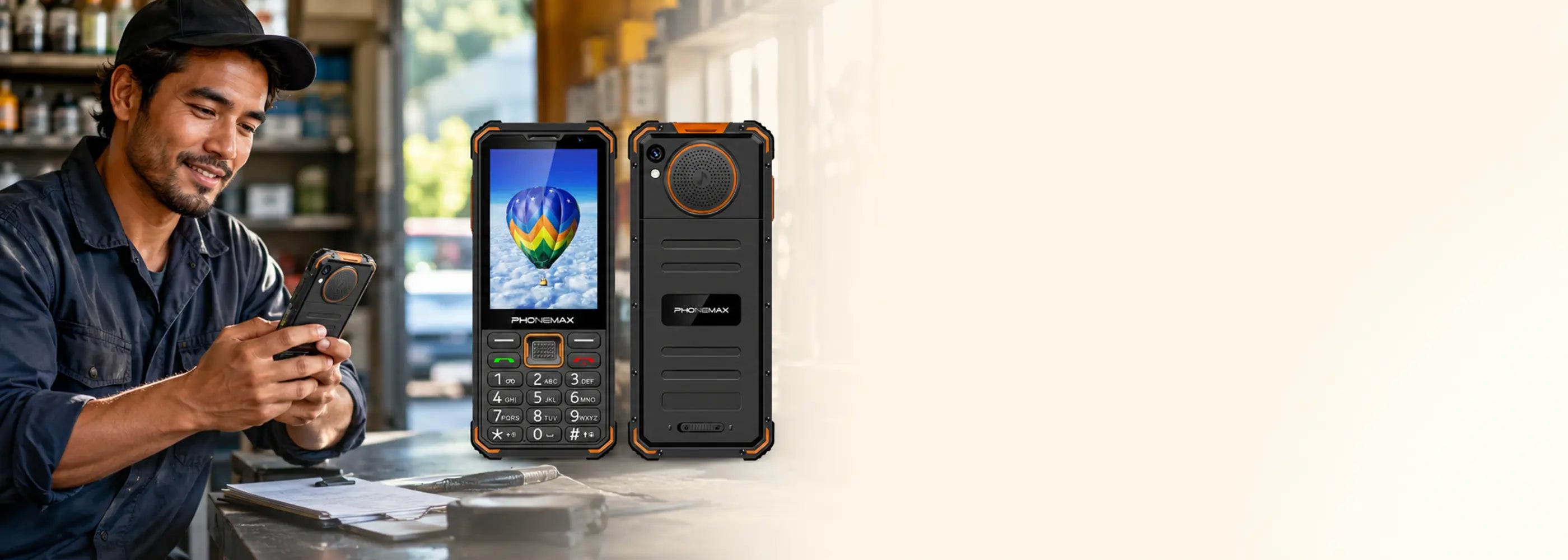 Phonemax F4T smart feature phone homepage banner