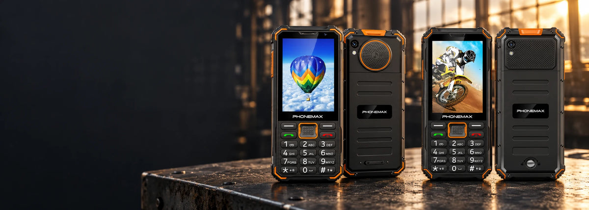 Phonemax F4T and F3T rugged keypad phones
