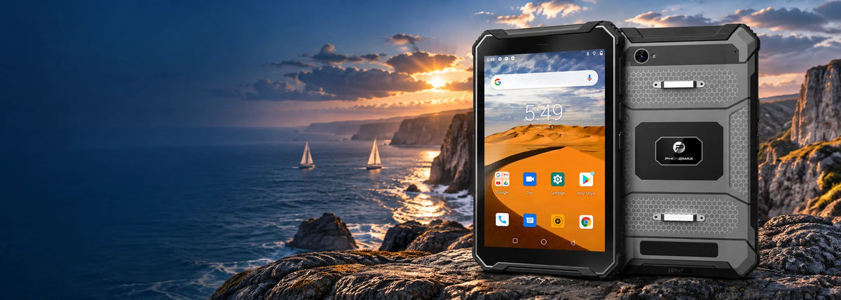 Gray Phonemax T1 rugged tablet