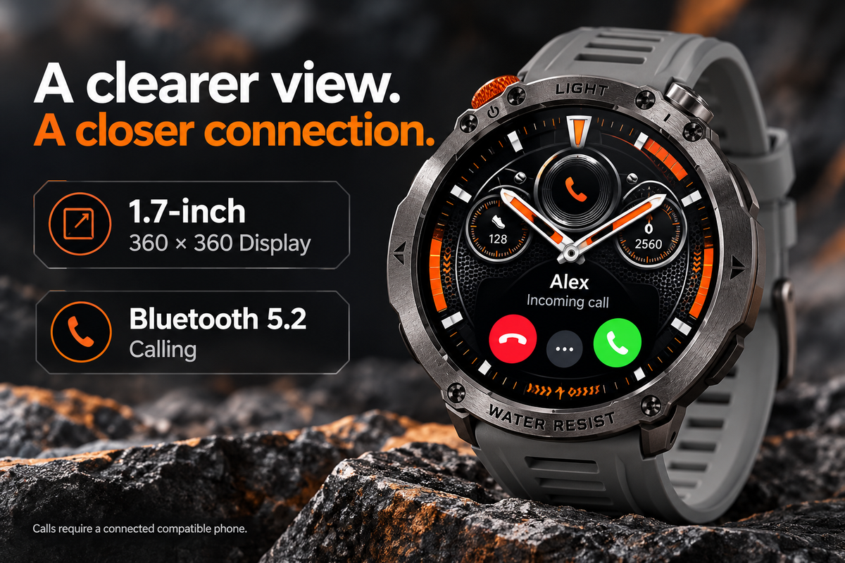Phonemax Watch 2 display calling
